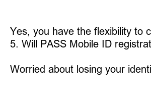 PASS 모바일 신분증 등록